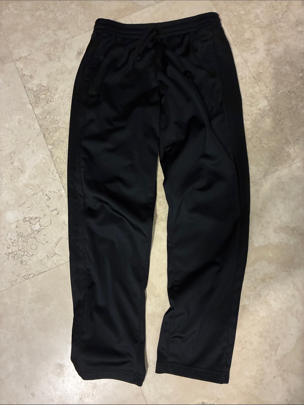 adidas Black Men's Athletic Joggers with Drawstring